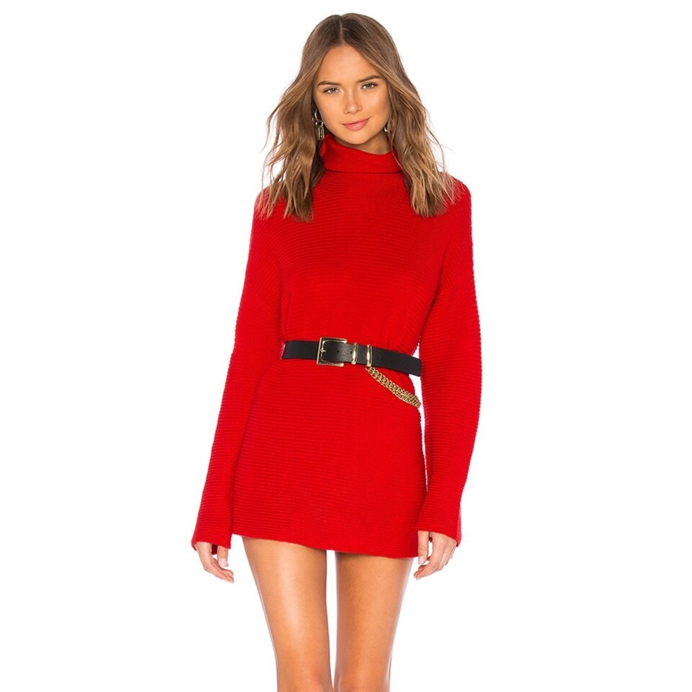 Madrona Dress in Bright Red